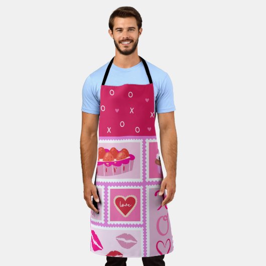 SCHADEN VAN PINK PIE BERRIES LIPS CUPCAKES SCHORT (Gedragen)