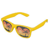 SCHADEN VAN TROPISCH BEACH NOVELTY SUNGLASSEN RETRO ZONNEBRIL (Gekanteld)