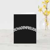 Schadenfreude Funny And Sarcastic German Quote Mem Kaart (Gele Bloem)