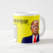 Schadenfreude Hillary zegt Lock Trump Up Grote Koffiekop (Voorkant rechts)