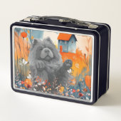 SCHADUW ACHTERBANK de blauwe chow (Achterkant)