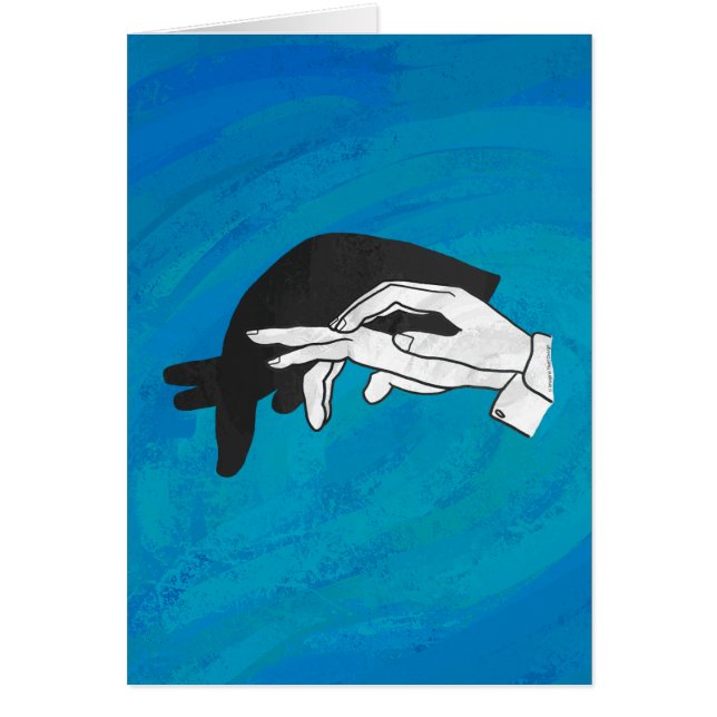 Schaduw Anteater op blauw (Voorkant)
