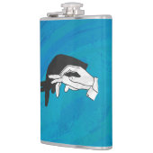 Schaduw Anteater op blauw Heupfles (Links)