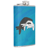 Schaduw Anteater op blauw Heupfles (Rechts)