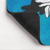 Schaduw Anteater op blauw Muismat (Hoek)