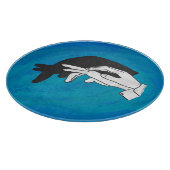 Schaduw Anteater op blauw Snijplank (Hoek)