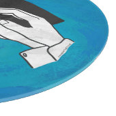 Schaduw Anteater op blauw Snijplank (Hoek)