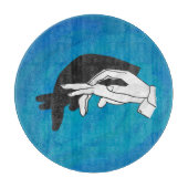 Schaduw Anteater op blauw Snijplank (Voorkant)