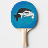 Schaduw Anteater op blauw Tafeltennisbatje (Voorkant)
