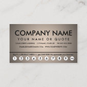 schaduw BAKE (kleur aanpasbaar) Klantenkaartje (Achterkant)