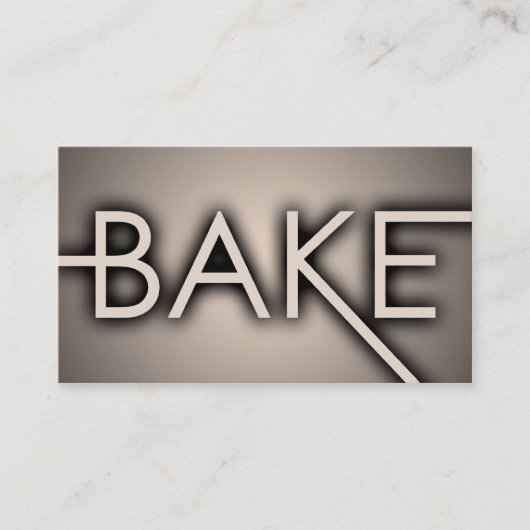 schaduw BAKE (kleur aanpasbaar) Klantenkaartje (Voorkant)