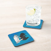 Schaduw Beer snijwond blauw Bier Onderzetter (Rechterzijde)