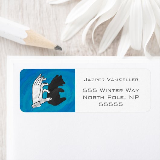 Schaduw Beer snijwond blauw Etiket (Insitu)