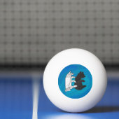 Schaduw Beer snijwond blauw Pingpongbal (Net)