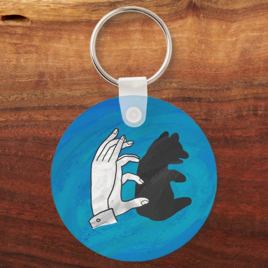 Schaduw Beer snijwond blauw Sleutelhanger (Voorkant)