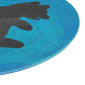 Schaduw Beer snijwond blauw Snijplank (Hoek)