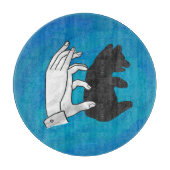 Schaduw Beer snijwond blauw Snijplank (Voorkant)