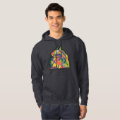 Schaduw bespot hoodie (Voorkant volledig)