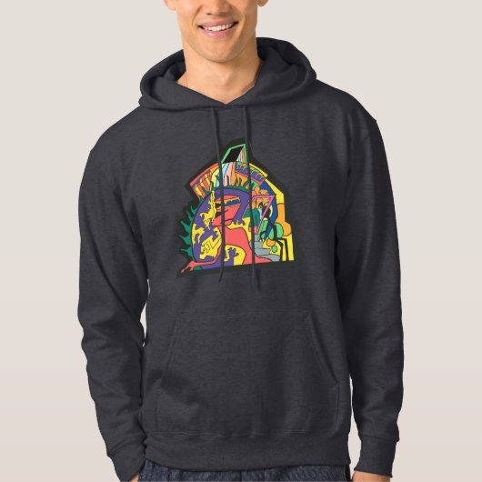 Schaduw bespot hoodie (Voorkant)