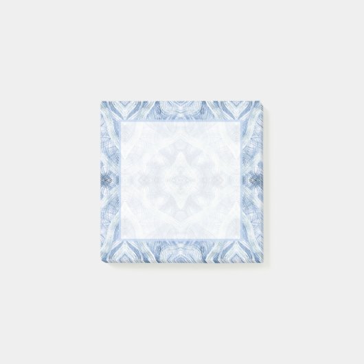 Schaduw Blauw Abstracte Aquarel Kunst Post-it® Notes (Voorkant)