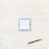 Schaduw Blauw Abstracte Aquarel Kunst Post-it® Notes (Op bureau)