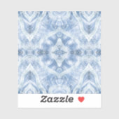 Schaduw Blauw Abstracte Aquarel Kunst Sticker (Vel)