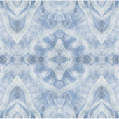 Schaduw Blauw Abstracte Aquarel Kunst Sticker (Voorkant)