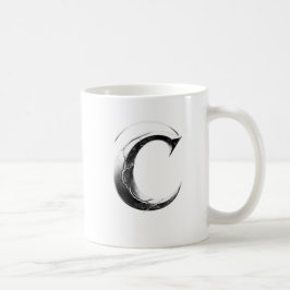 Schaduw C – Donkere Letter C beker Koffiemok