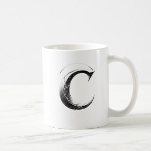 Schaduw C – Donkere Letter C beker Koffiemok
