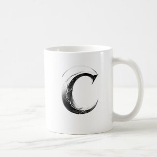 Schaduw C – Donkere Letter C beker Koffiemok