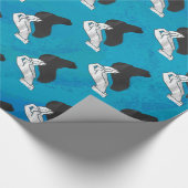 Schaduw Camel op blauw Cadeaupapier (Hoek)