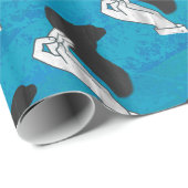 Schaduw Camel op blauw Cadeaupapier (Rol Hoek)