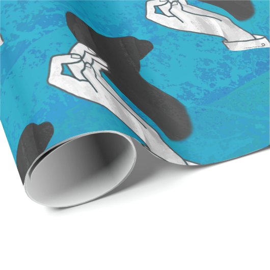 Schaduw Camel op blauw Cadeaupapier (Rol Hoek)