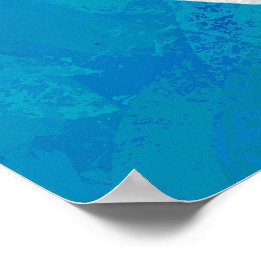 Schaduw Camel op blauw Poster (Hoek)