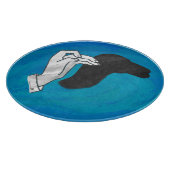 Schaduw Camel op blauw Snijplank (Hoek)