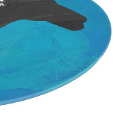 Schaduw Camel op blauw Snijplank (Hoek)