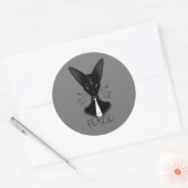 Schaduw: De stedelijke hitcat Ronde Sticker (Envelop)