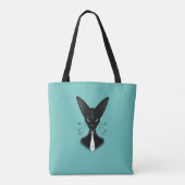 Schaduw: De stedelijke hitcat Tote Bag (Achterkant)