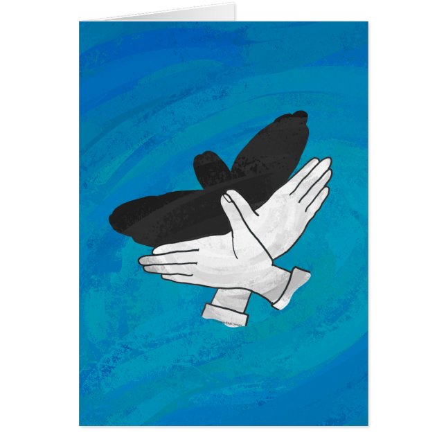 Schaduw Eagle op blauw (Voorkant)