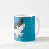 Schaduw Eagle op blauw Koffiemok (Voorkant rechts)