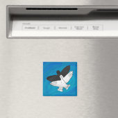 Schaduw Eagle op blauw Magneet (Insitu (Vaatwasser))