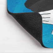 Schaduw Eagle op blauw Muismat (Hoek)