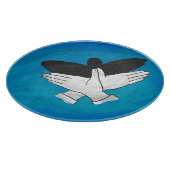 Schaduw Eagle op blauw Snijplank (Hoek)