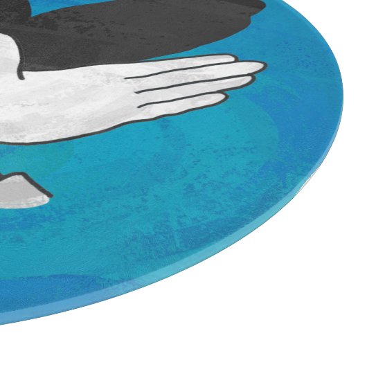 Schaduw Eagle op blauw Snijplank (Hoek)