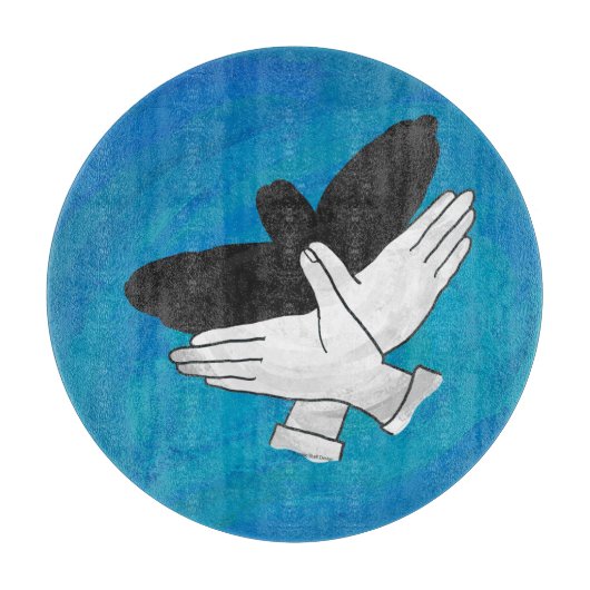 Schaduw Eagle op blauw Snijplank (Voorkant)