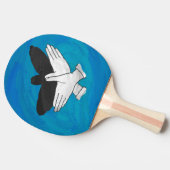Schaduw Eagle op blauw Tafeltennisbatje (Zijkant)