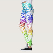 Schaduw Eclipse Behang ( Regenboog 2 ) Leggings (Links)