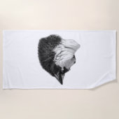 Schaduw en eenzaamheid strandlaken (Voorkant)