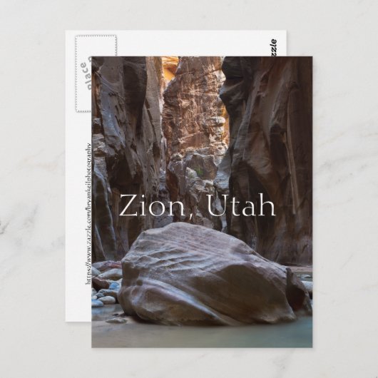 Schaduw en licht in de Narrows Briefkaart (Voorkant / Achterkant)