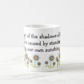 Schaduw en licht - positieve quotes koffiemok (Center)